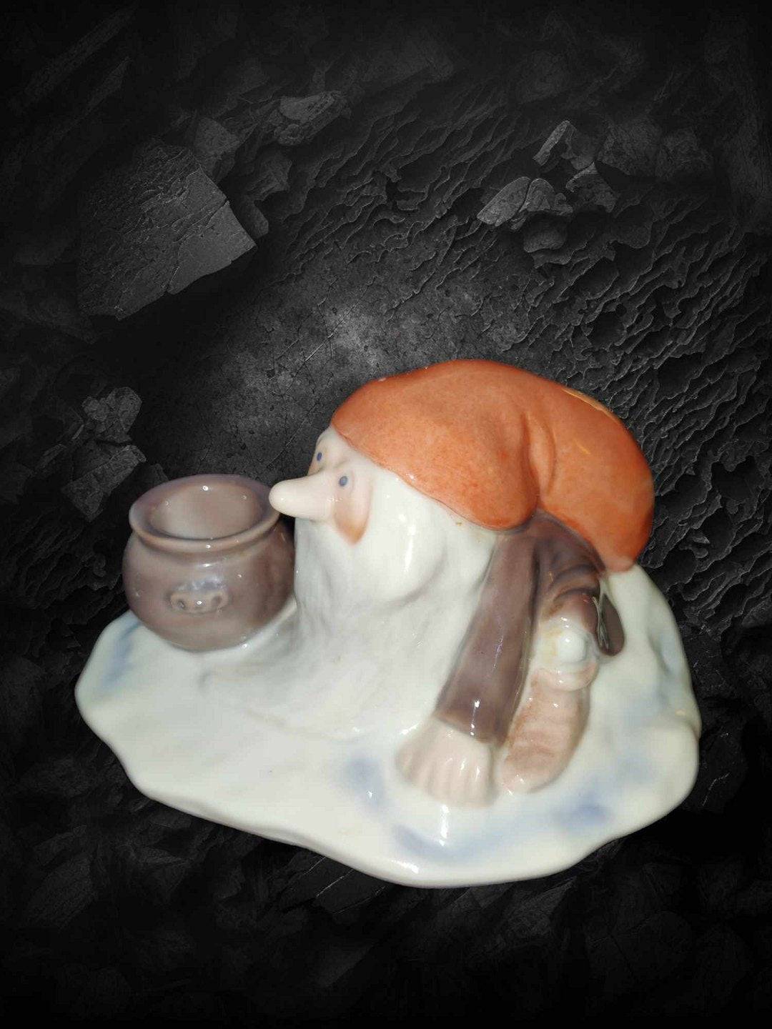 Royal Copenhagen Figurine of Santa Claus. Designed by Harald Wiberg. No 374. Measures 13.5 cm